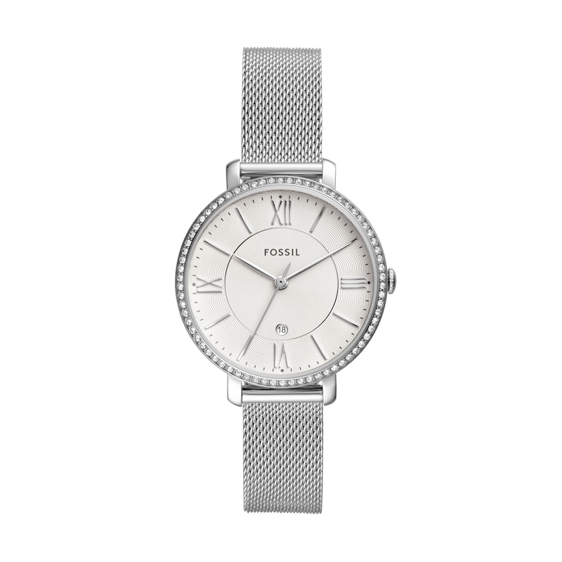 Main Image 1 of Fossil Jaqueline Ladies' Silver Dial Stainless Steel Bracelet Watch