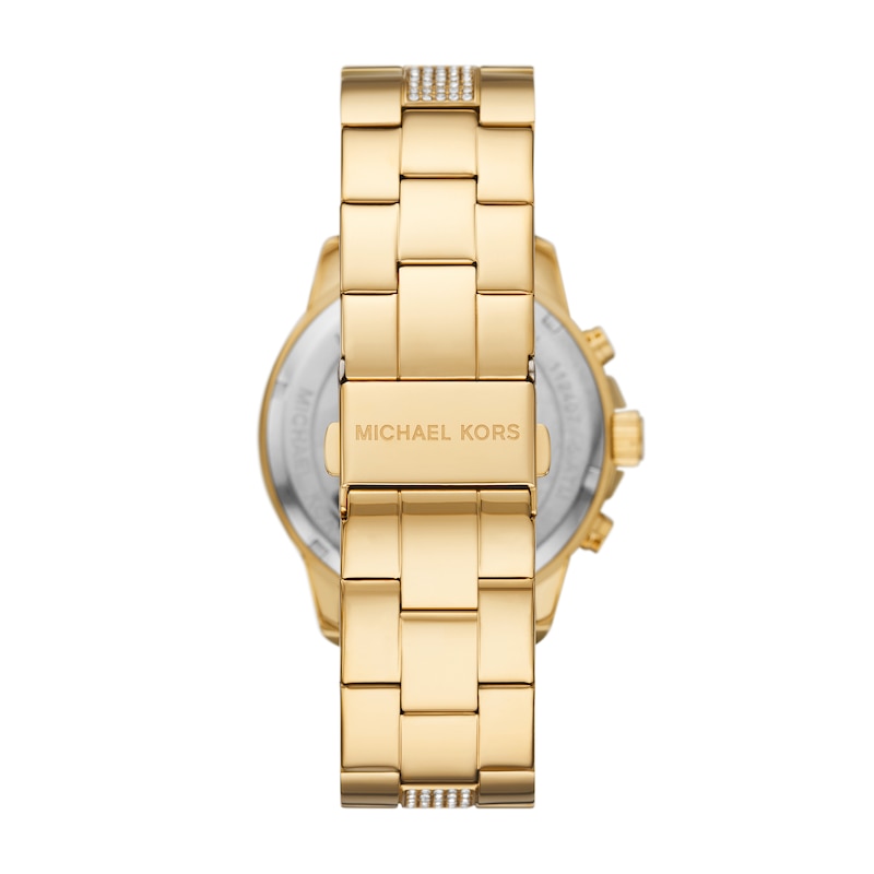 Main Image 2 of Michael Kors Brynn Ladies' Gold Chronograph Dial Gold Tone Stone Set Bracelet Watch