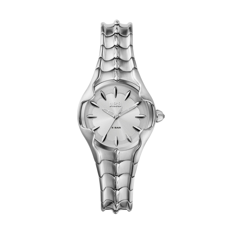 Diesel Vert Ladies' Silver Tone Stainless Steel Bracelet Watch