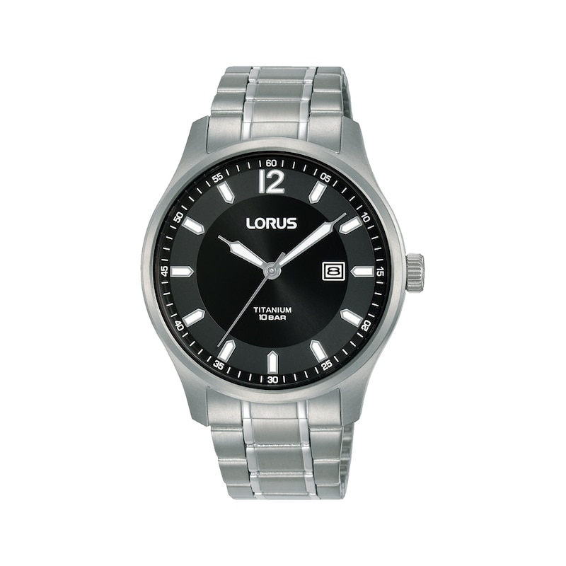 Main Image 1 of Lorus Titanium Men's Black Dial Bracelet Watch