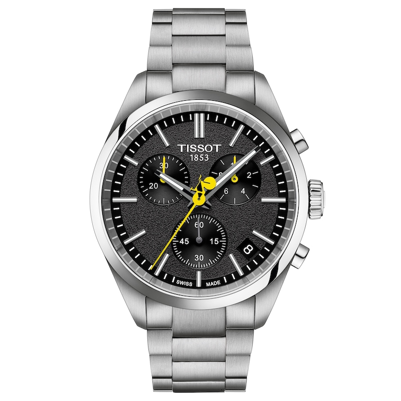 Main Image 1 of Tissot PR100 Men's Chronograph Black Dial Stainless Steel Bracelet Watch