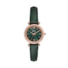 Thumbnail Image 1 of Fossil Carlie Ladies' Green Dial Green Leather Bracelet Watch