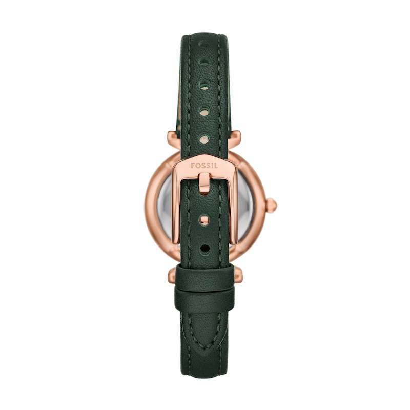 Main Image 2 of Fossil Carlie Ladies' Green Dial Green Leather Bracelet Watch