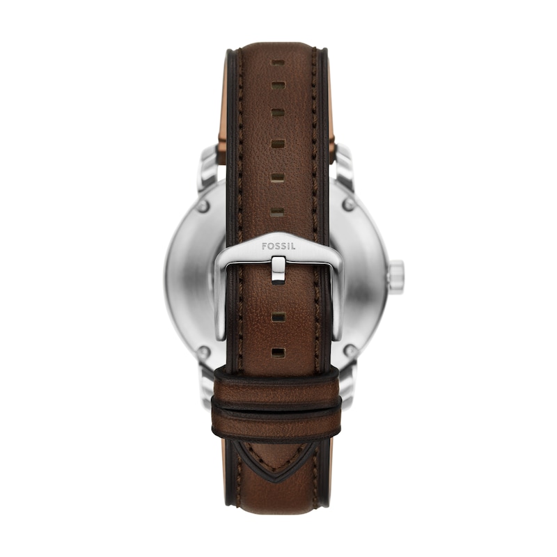 Main Image 4 of Fossil Heritage Men's Automatic Brown Leather Strap Watch