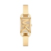 Thumbnail Image 1 of Michael Kors Ladies' Rectangle MK Gold Tone Bangle Watch