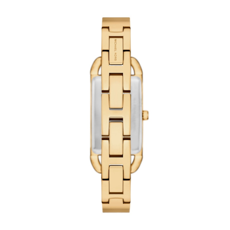 Main Image 2 of Michael Kors Ladies' Rectangle MK Gold Tone Bangle Watch