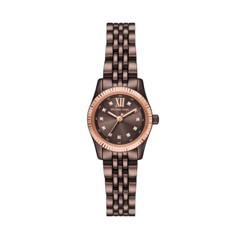 Main Image 1 of Michael Kors Ladies' Stone Set Brown Tone Bracelet Watch