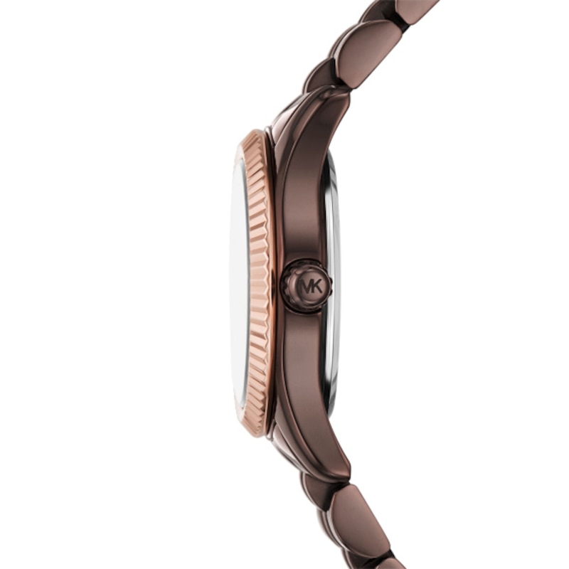 Main Image 3 of Michael Kors Ladies' Stone Set Brown Tone Bracelet Watch