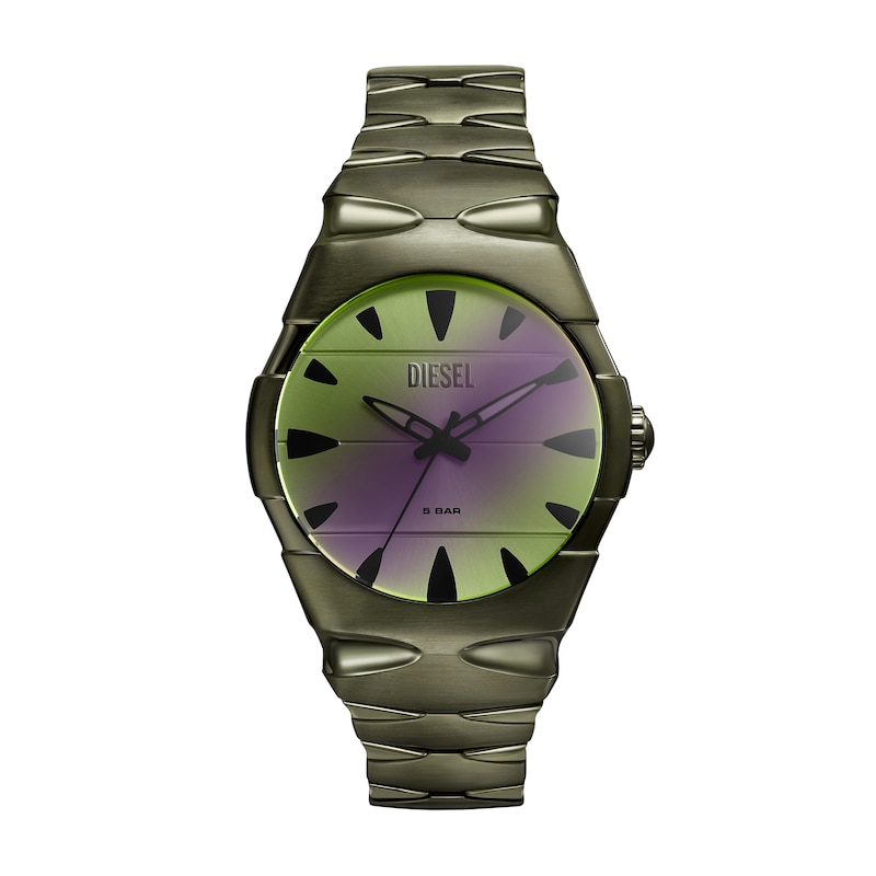 Main Image 1 of Diesel D-Sruptor Men's Green Ombre Dial Green Tone Bracelet Watch