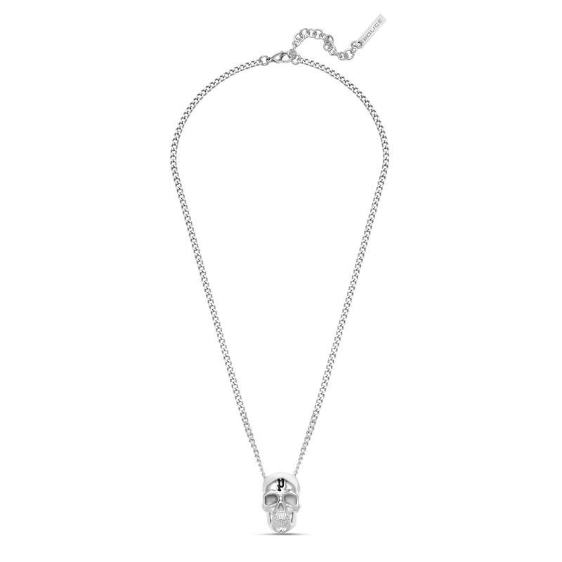 Main Image 1 of Police Vertex Men's Stainless Steel Skull Pendant Chain Necklace