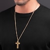 Thumbnail Image 4 of Police Framed Men's Gold Tone Shiny Cut-out Cross Pendant Necklace