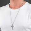 Thumbnail Image 4 of Police Whiz Antique Men's Stainless Steel Crystal Cross Pendant Necklace