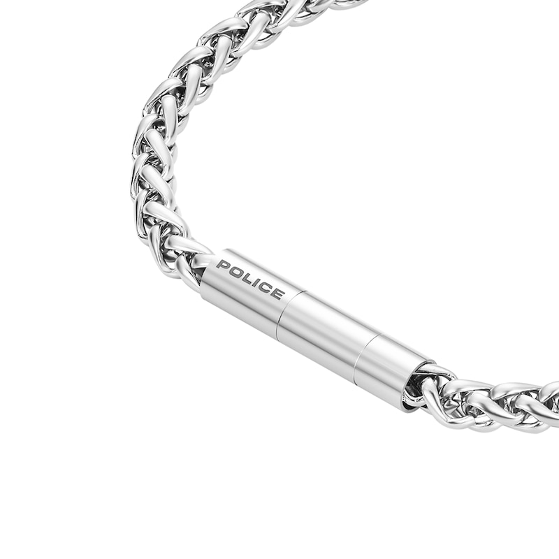 Main Image 4 of Police Temptation II Men's Polished Stainless Steel Chain Bracelet