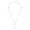 Thumbnail Image 1 of Police Grace IV Men's Polished Stainless Steel Black Fill Cross Necklace