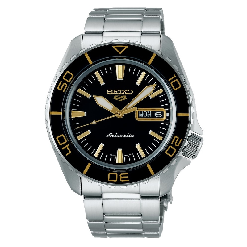 Main Image 1 of Seiko 5 Sports Men's Blacktone Redux Dial Stainless Steel Watch