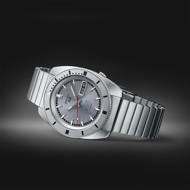 Main Image 3 of Seiko 5 Sports 'Ash blue' 1968 Recreation Limited Edition Men's Bracelet Watch