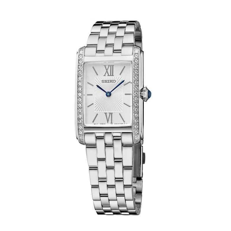 Main Image 1 of Seiko Conceptual Ladies' Silver Rectangle Dial Stainless Steel Bracelet Watch