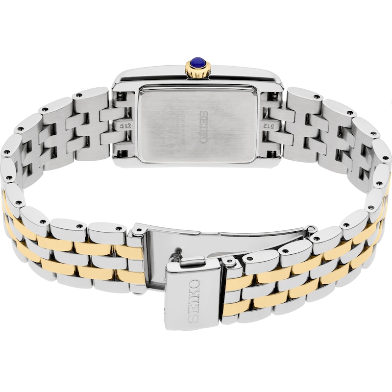 Main Image 3 of Seiko Conceptual Ladies' Silver Rectangle Dial Two Tone Stainless Steel Bracelet Watch