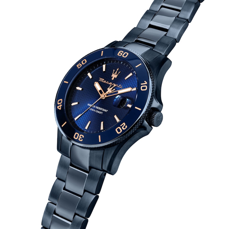 Main Image 5 of Maserati Competizione Men's Blue Dial Blue Tone Bracelet Watch