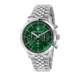 Maserati Epoca Men's Green Dial Stainless Steel Bracelet Watch