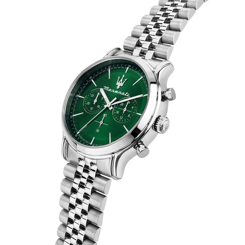 Main Image 5 of Maserati Epoca Men's Green Dial Stainless Steel Bracelet Watch