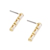 Thumbnail Image 2 of Gold Plated Cubic Zirconia Triple Stone Drop Earrings