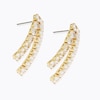 Thumbnail Image 2 of Gold Plated Cubic Zirconia Double Drop Earrings