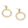 Thumbnail Image 2 of Gold Plated Cubic Zirconia Multishape Circle Drop Earrings