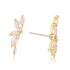 Thumbnail Image 1 of Gold Plated Cubic Zirconia Climber Stud Earrings