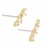 Thumbnail Image 2 of Gold Plated Cubic Zirconia Climber Stud Earrings