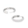 Thumbnail Image 2 of Emmy London Platinum Plated Sterling Silver Cubic Zirconia Pavé Set Hoop Earrings