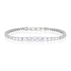 Thumbnail Image 1 of Emmy London Platinum Plated Sterling Silver Round Graduated Cubic Zirconia Tennis Bracelet