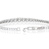 Thumbnail Image 3 of Emmy London Platinum Plated Sterling Silver Round Graduated Cubic Zirconia Tennis Bracelet