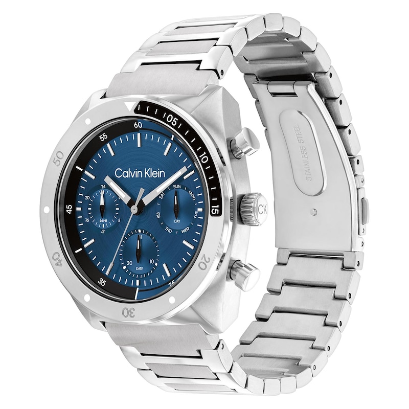 Main Image 2 of Calvin Klein Men's Blue Brushed Dial Stainless Steel Bracelet Watch