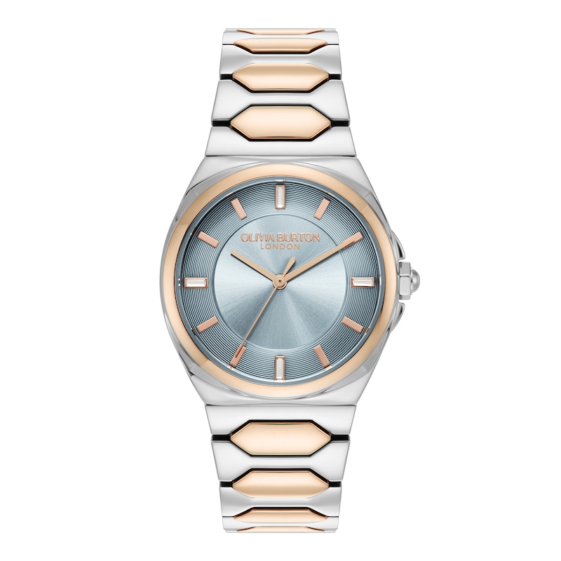 Main Image 1 of Olivia Burton Ladies' Lustre Stainless Steel & Rose Gold Tone Bracelet Watch