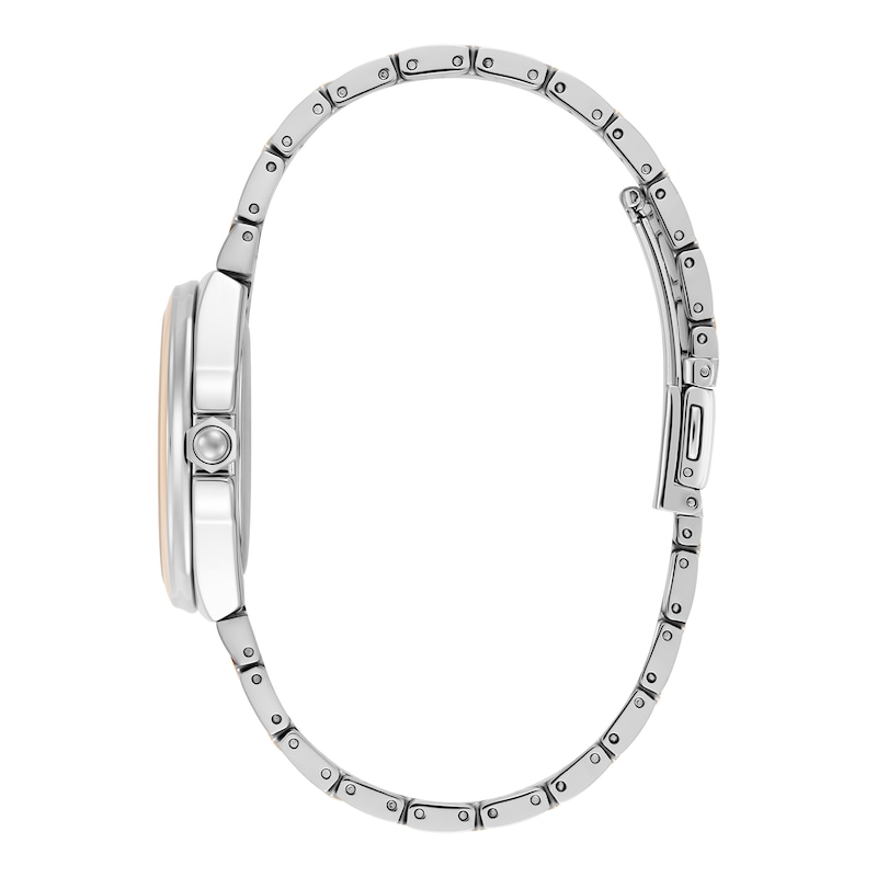 Main Image 3 of Olivia Burton Ladies' Lustre Stainless Steel & Rose Gold Tone Bracelet Watch