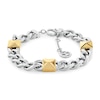 Thumbnail Image 1 of Tommy Hilfiger Ladies' Chunky Curb Chain Gold Tone Stud Detail Stainless Steel Bracelet