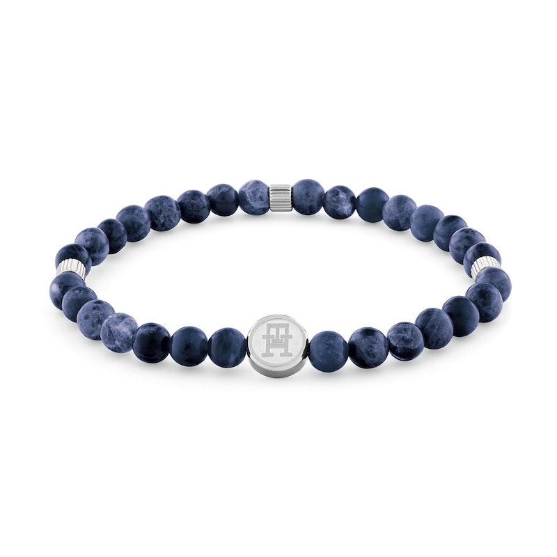 Main Image 1 of Tommy Hilfiger Men's Blue Tone Sodalite Beaded Bracelet