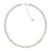 Thumbnail Image 1 of Tommy Hilfiger Ladies' Chunky Curb Chain Gold Tone Stud Detail Stainless Steel Necklace