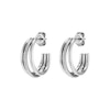 Thumbnail Image 2 of Olivia Burton Ladies' Stainless Steel Ever Stacked Claw Hoop Earrings