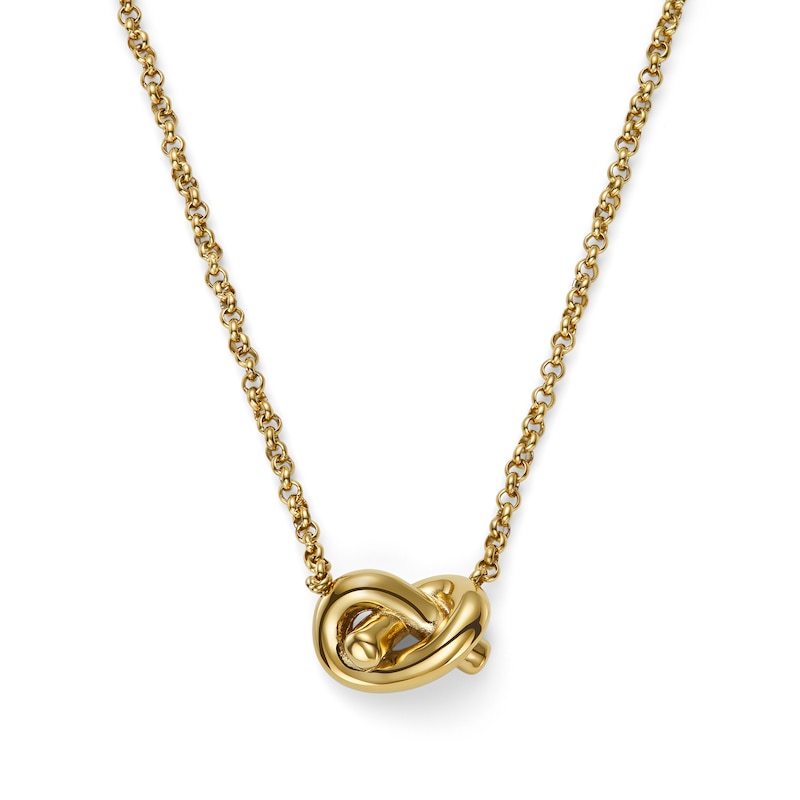 Main Image 1 of Olivia Burton Lovers Knot Ladies' Gold Tone Belcher Chain Necklace