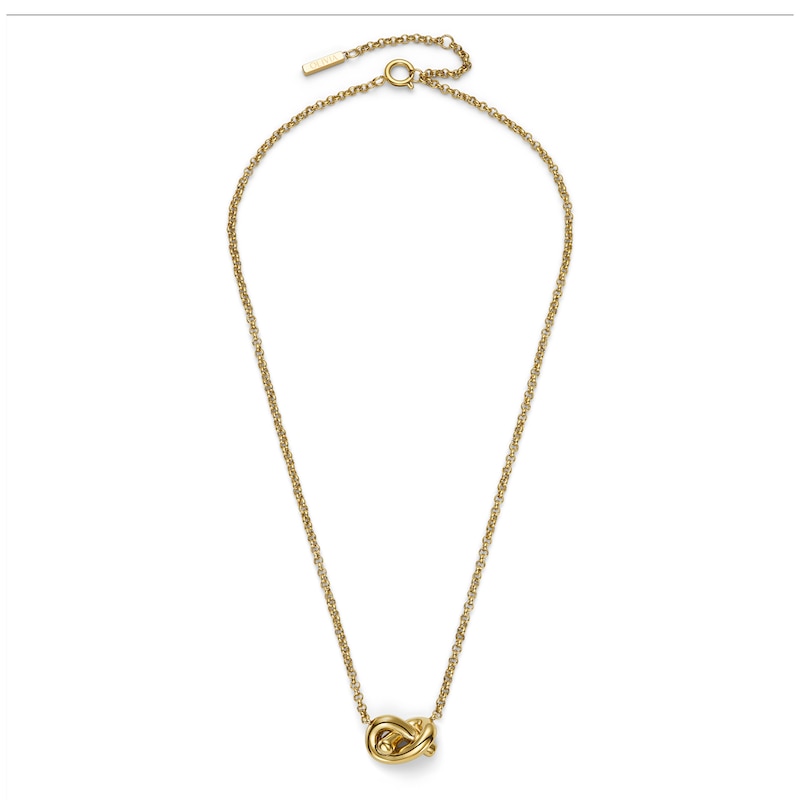 Main Image 2 of Olivia Burton Lovers Knot Ladies' Gold Tone Belcher Chain Necklace