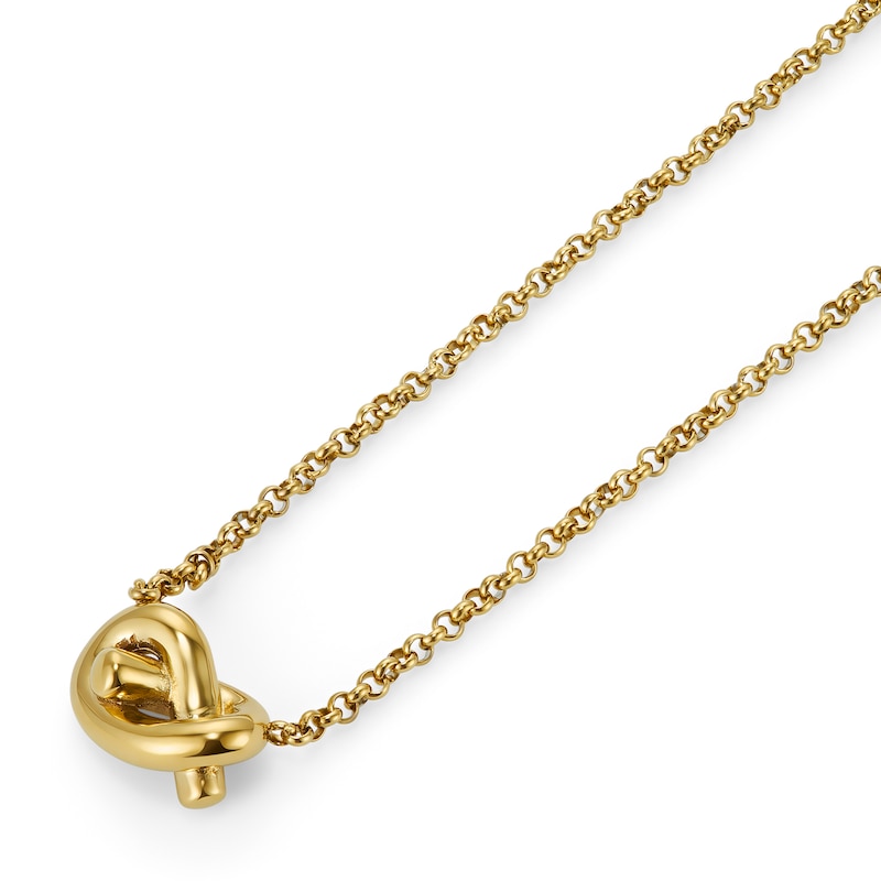 Main Image 4 of Olivia Burton Lovers Knot Ladies' Gold Tone Belcher Chain Necklace