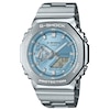 Thumbnail Image 1 of Casio G-Shock GM-2110D-2AER Men's Blue Octagonal Dial Stainless Steel Bracelet Watch