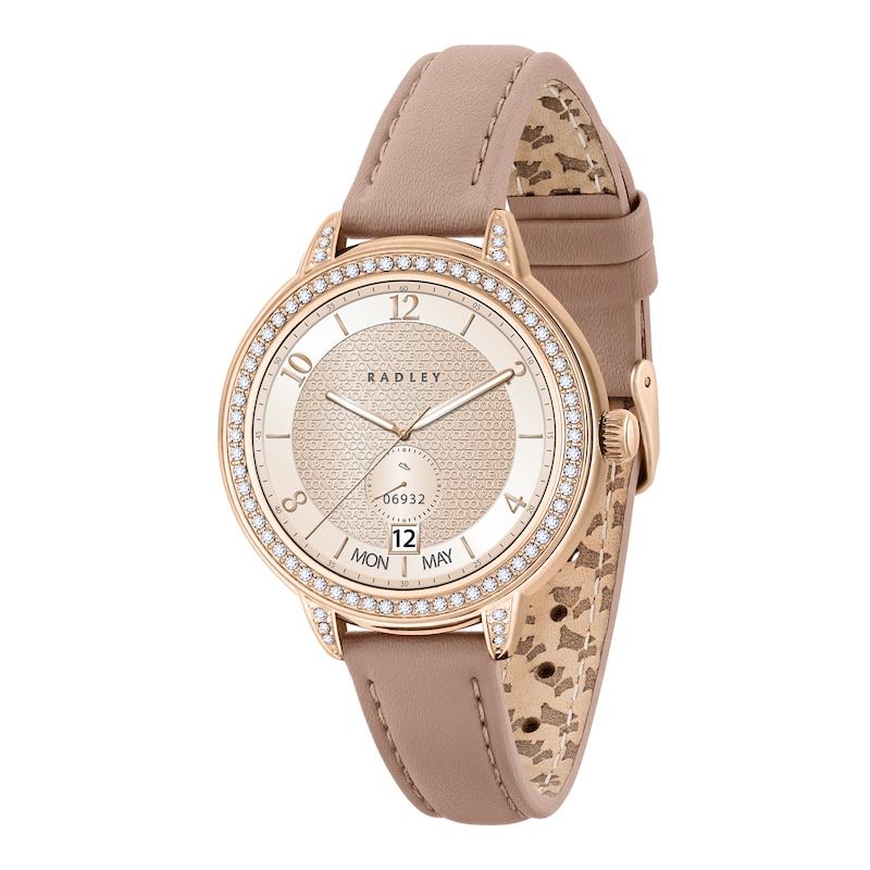 Main Image 2 of Radley Ladies' Series 33 Stone Set Leather Strap Smart Watch