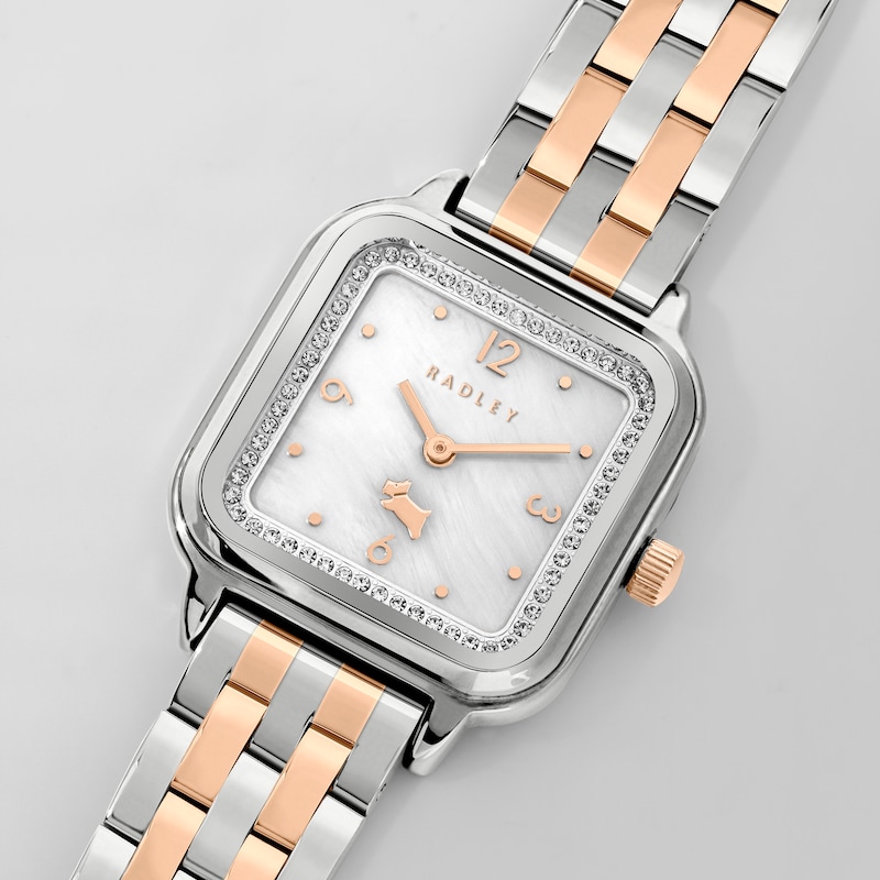 Main Image 2 of Radley Ladies' Square Two Tone Stainless Steel Bracelet Watch