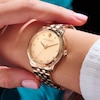 Thumbnail Image 4 of Olivia Burton Celestial Starlight Ladies' Carnation Gold Tone Bracelet Watch