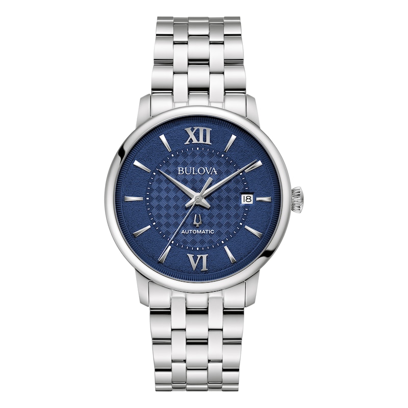 Main Image 1 of Bulova Hudson Men's Detailed Dial Stainless Steel Bracelet Watch