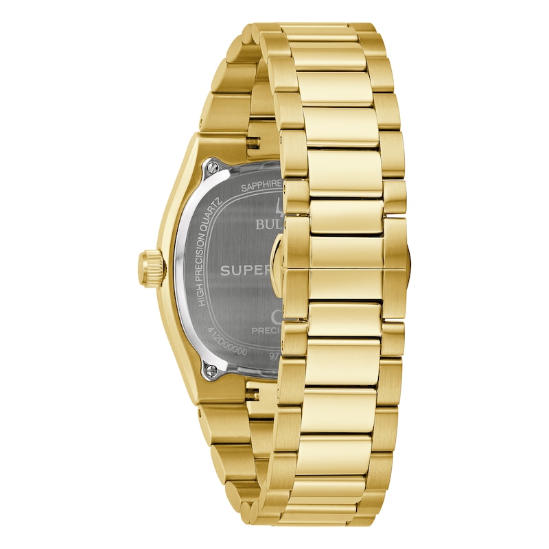 Main Image 3 of Bulova Super Seville Precisionist Men's White Dial Gold Tone Bracelet Watch