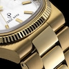 Thumbnail Image 5 of Bulova Super Seville Precisionist Men's White Dial Gold Tone Bracelet Watch